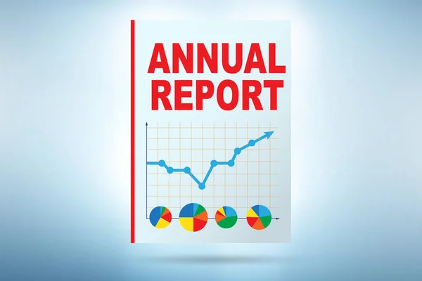 Concepto Publicación Del Informe Anual Empresa —  Fotos de Stock