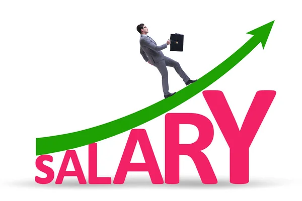 Salary Increase Concept Businessman — Stock Photo, Image