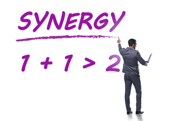 Zakenman Het Concept Van Synergie — Stockfoto