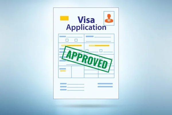 Visa Application Concept Travel — Stock Photo, Image