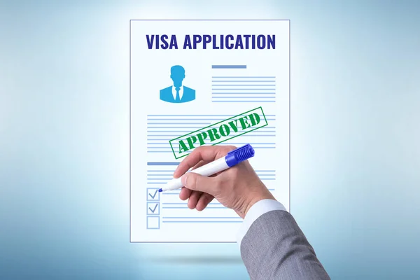 Visa application concept for the travel