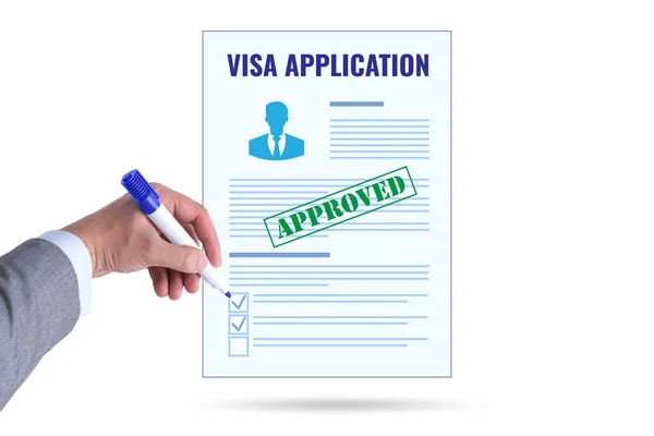 Visa application concept for the travel