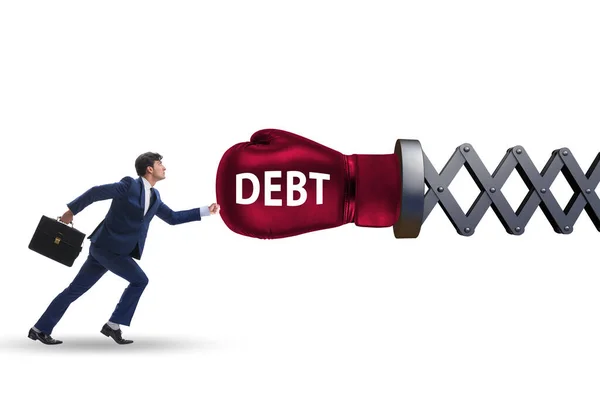 Koncepcja Kredytu Zadłużenia Przedsiębiorcą — Zdjęcie stockowe