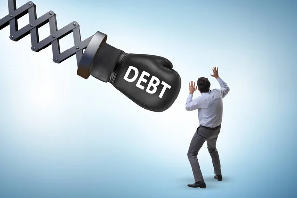 Koncepcja Kredytu Zadłużenia Przedsiębiorcą — Zdjęcie stockowe