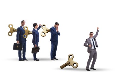 İş adamının ofis rutininden kaçması kavramı