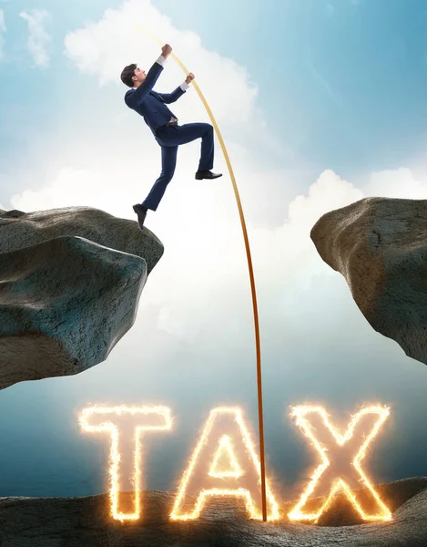 Empresário Conceito Pagamento Impostos — Fotografia de Stock
