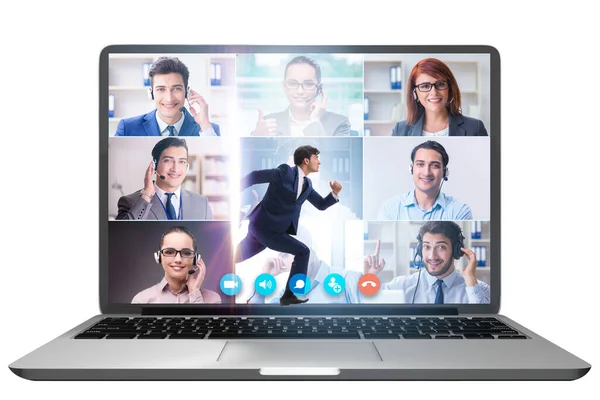 Videoconferencing Concept People Online Call — Stock Photo, Image