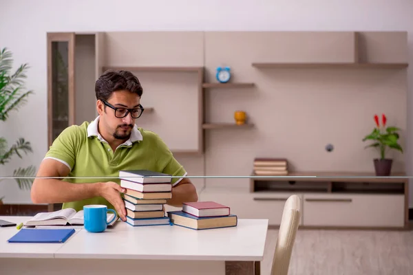 Young Student Studying Home — Stock Photo, Image