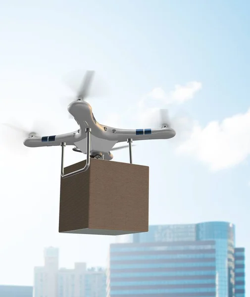 Vari Metodi Consegna Moderni Con Razzi Drone — Foto Stock