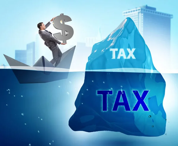 Tax Payment Concept Iceberg — Fotografia de Stock