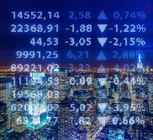 Trading Concept Financial Chart — Fotografia de Stock