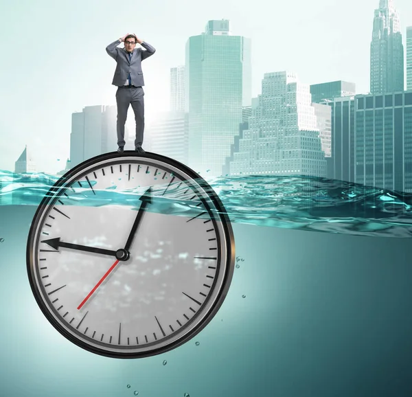 Affärsmannen Deadline Och Time Management Koncept — Stockfoto