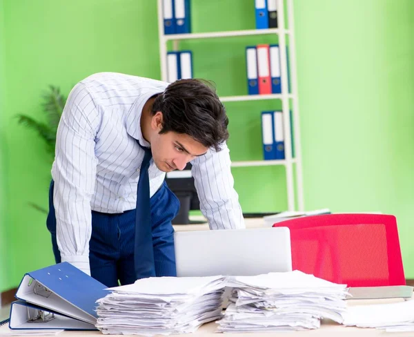 Empresário Frustrado Salientou Trabalho Excessivo — Fotografia de Stock