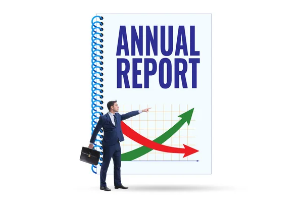 Empresário Conceito Relatório Anual — Fotografia de Stock