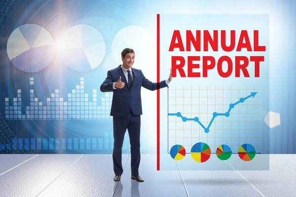 Businessman Annual Report Concept — Stock Photo, Image