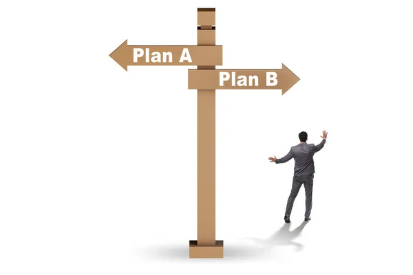 Concept Choix Entre Plan Plan — Photo