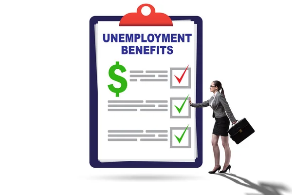 Concept Unemployment Benefit Form Application — Stock Photo, Image