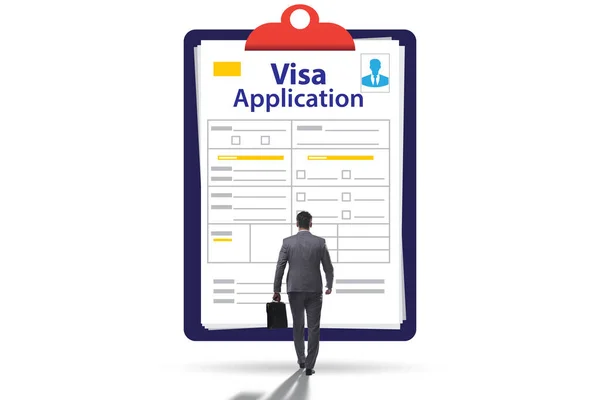 Visa Application Concept Businessman — Stock Photo, Image