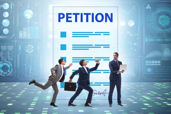 Empresários Conceito Petição — Fotografia de Stock