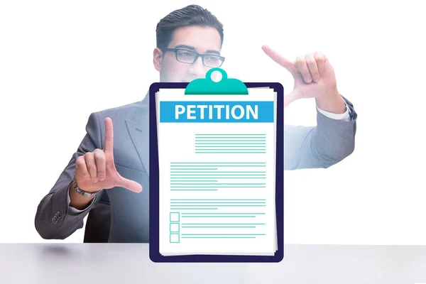 Businessman Petition Application Concept — Stock Photo, Image