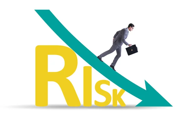 Risk Reduction Mitigation Concept Businessman — Stock Photo, Image