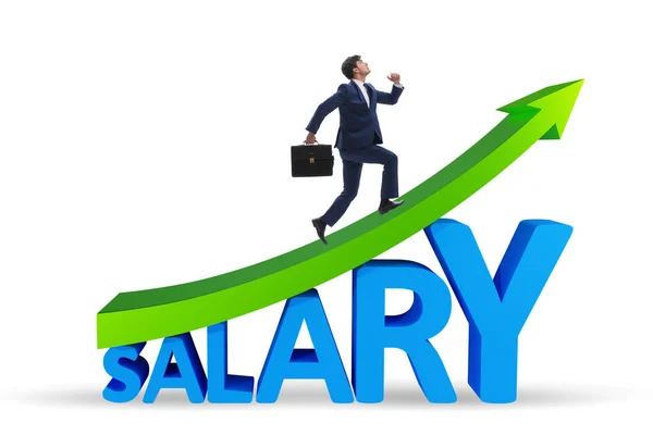 Salary Increase Concept Businessman — Stock Photo, Image