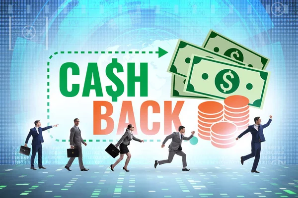 Business People Cash Back Concept — Stock Photo, Image
