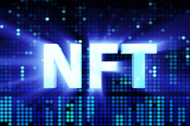 NFT 'nin tasviri - ödenemeyen sembol