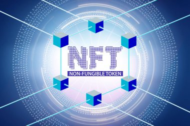 NFT 'nin tasviri - ödenemeyen sembol
