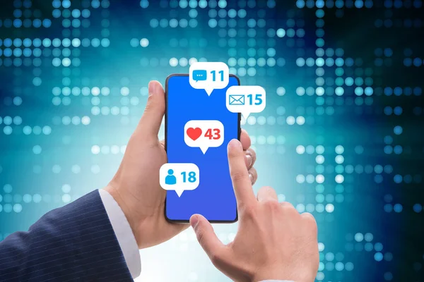 Mobil iletişim kavramında iş adamı