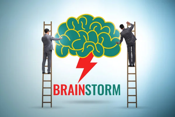 Çözüm Yolu Olarak Beyin Fırtınası Kavramı — Stok fotoğraf