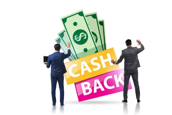 Businessman Cash Back Concept — Stock Photo, Image