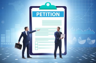 Dilekçe başvurusunda iş adamı