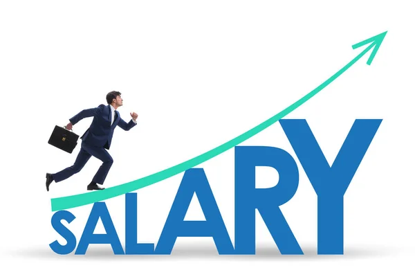 Salary Increase Concept Businessman — Stock Photo, Image