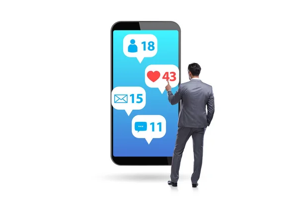 Businessman Mobile Communication Concept — Stock Photo, Image