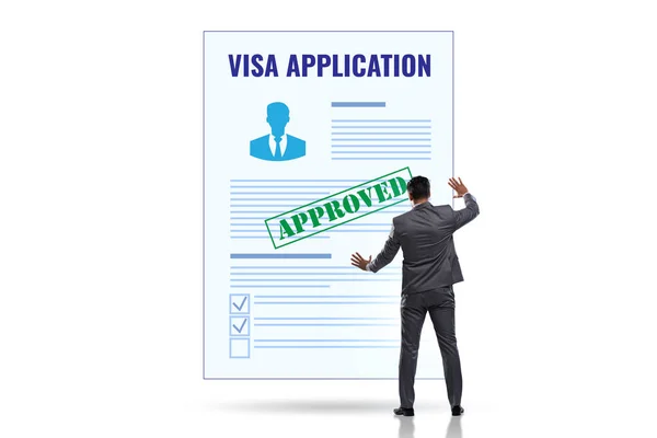 Visa Application Concept Businessman — Stock Photo, Image