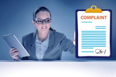 Müşteri şikayeti kavramında iş kadını