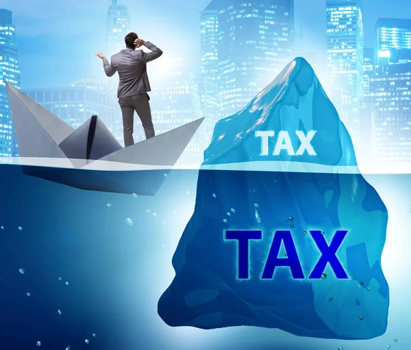 Tax Payment Concept Iceberg — Photo
