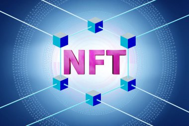 NFT 'nin tasviri - ödenemeyen sembol