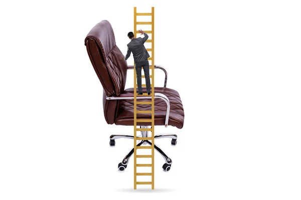 Empresário Conceito Carreira Escalando Cadeira — Fotografia de Stock