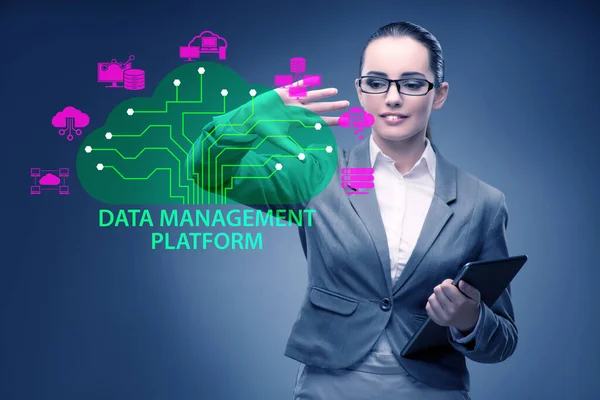 Zakenmensen Het Concept Van Datamanagement — Stockfoto