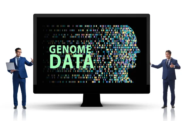 Businessman Genome Data Concept — Stock Photo, Image