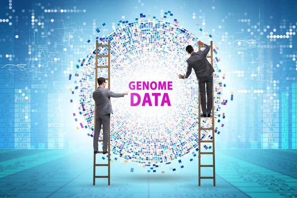 Businessman Genome Data Concept — Stock Photo, Image