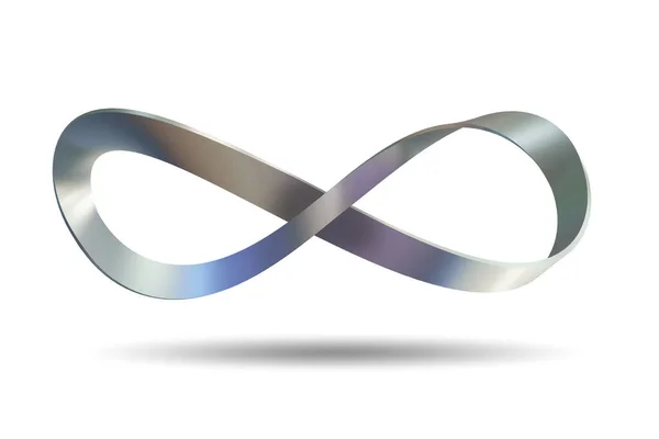 Forma Bucle Infinito Infinito Renderizado — Foto de Stock