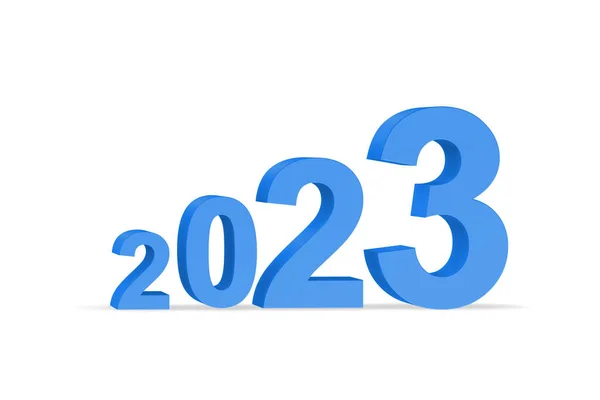 2023 3D年的增长概念 — 图库照片