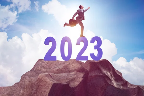 Концепція Нового 2023 Року Діловими Людьми — стокове фото