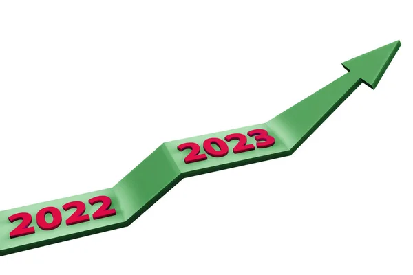 2023年の新年と成長の概念 — ストック写真