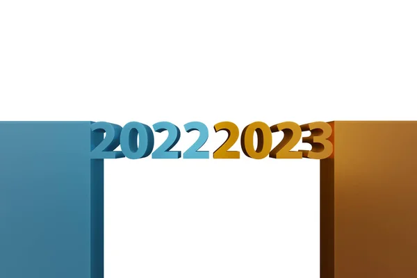 Konzept Für Das Neue Jahr Von 2022 Bis 2023 — Stockfoto