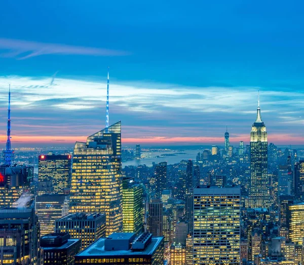 Nueva York Diciembre 2013 Vista Del Bajo Manhattan Diciembre Nueva — Foto de Stock