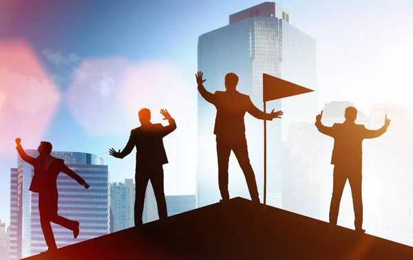 Businessmen Achievement Teamwork Concept — Stock Photo, Image
